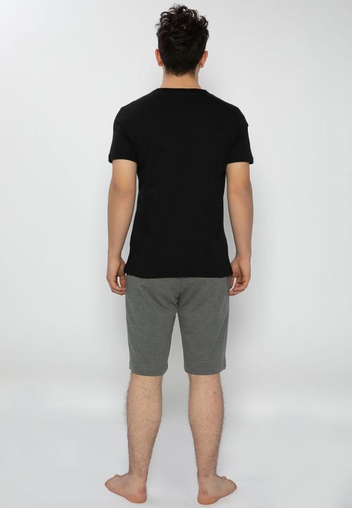 Pijama Bumbac & Moda bărbați,culoare Negru -Gri, – Engros